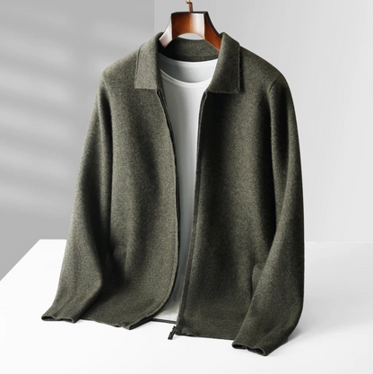 Cashmere Zip Cardigan