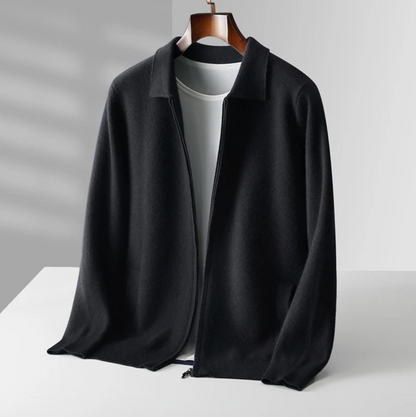 Cashmere Zip Cardigan