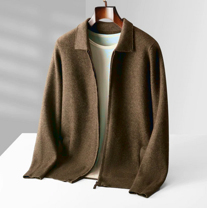 Cashmere Zip Cardigan