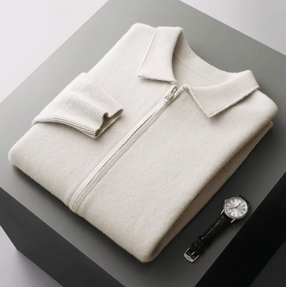 Cashmere Zip Cardigan