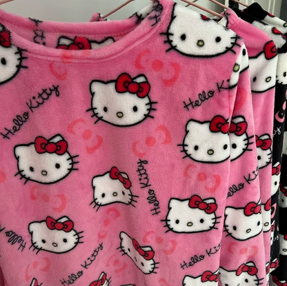 Cute Warm Fleece Pajamas