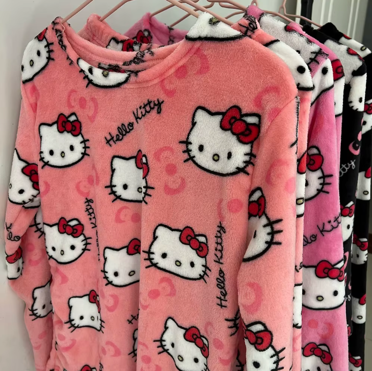 Cute Warm Fleece Pajamas