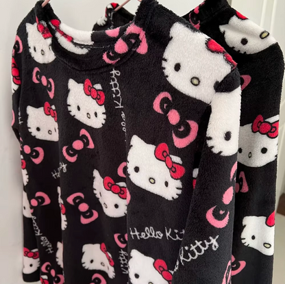 Cute Warm Fleece Pajamas