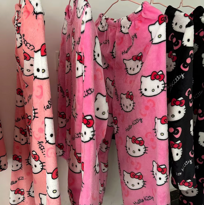Cute Warm Fleece Pajamas