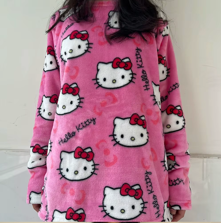 Cute Warm Fleece Pajamas