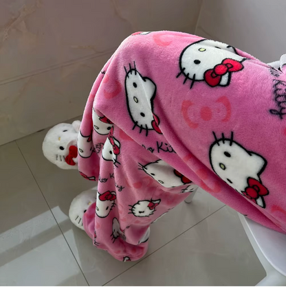 Cute Warm Fleece Pajamas