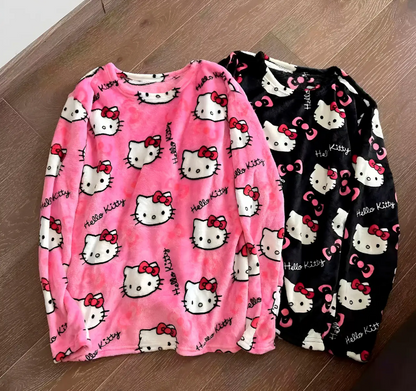 Cute Warm Fleece Pajamas