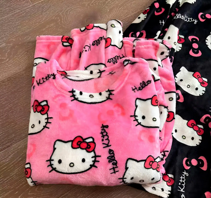 Cute Warm Fleece Pajamas