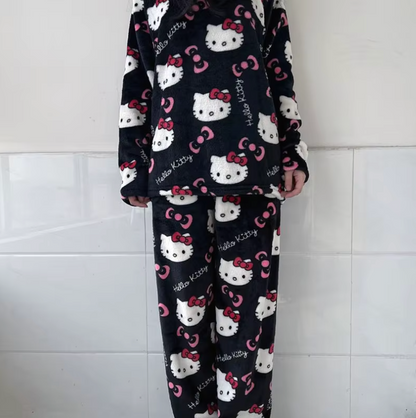 Cute Warm Fleece Pajamas