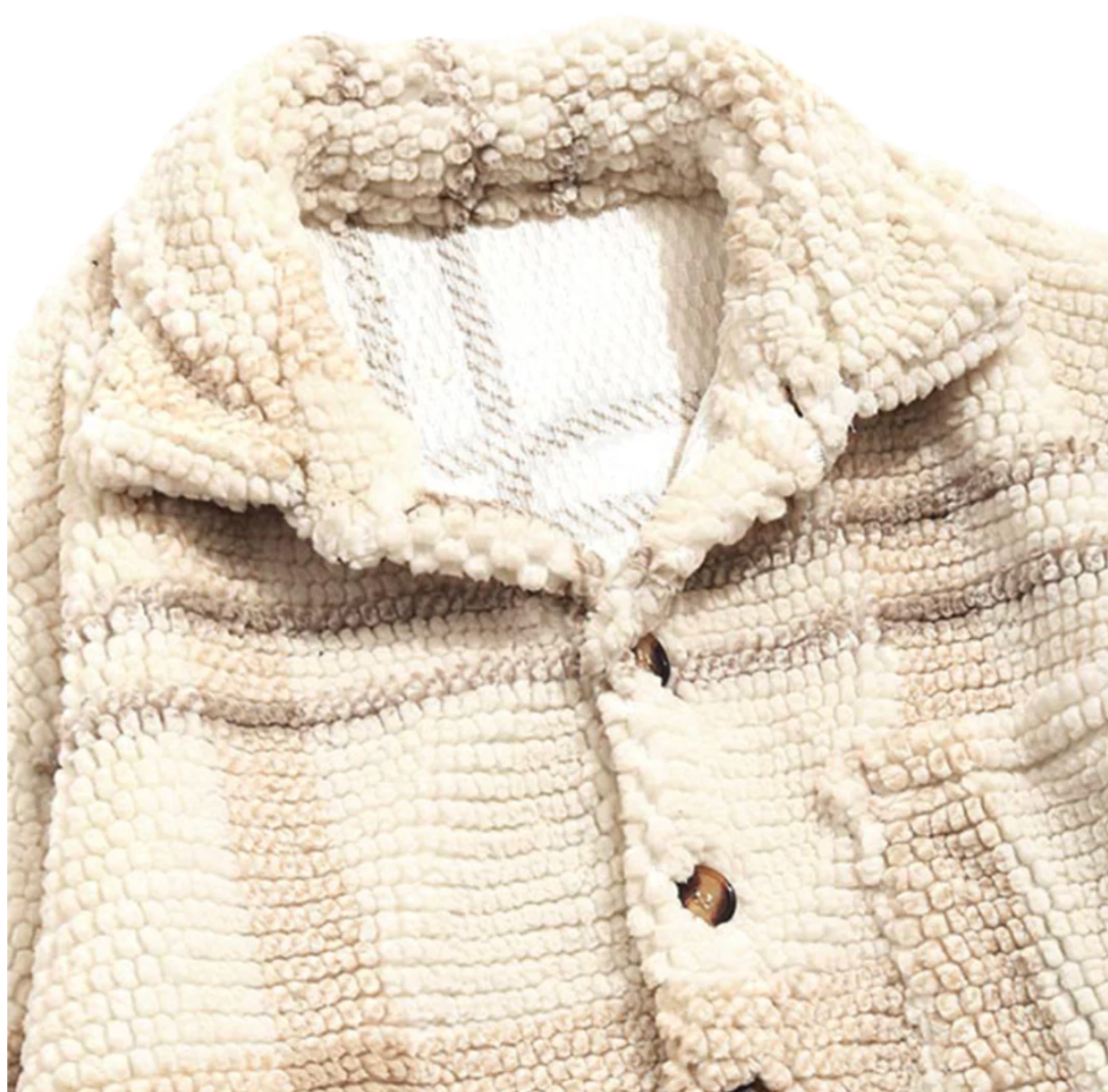 Glacier Plaid Unisex Fleece Jacket