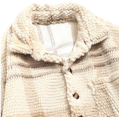 Glacier Plaid Unisex Fleece Jacket