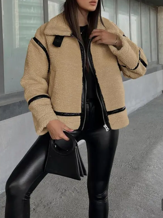 Aspen Shearling Moto Jacket