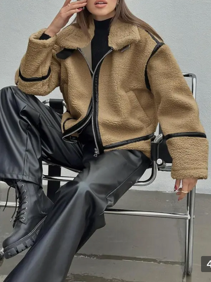 Aspen Shearling Moto Jacket