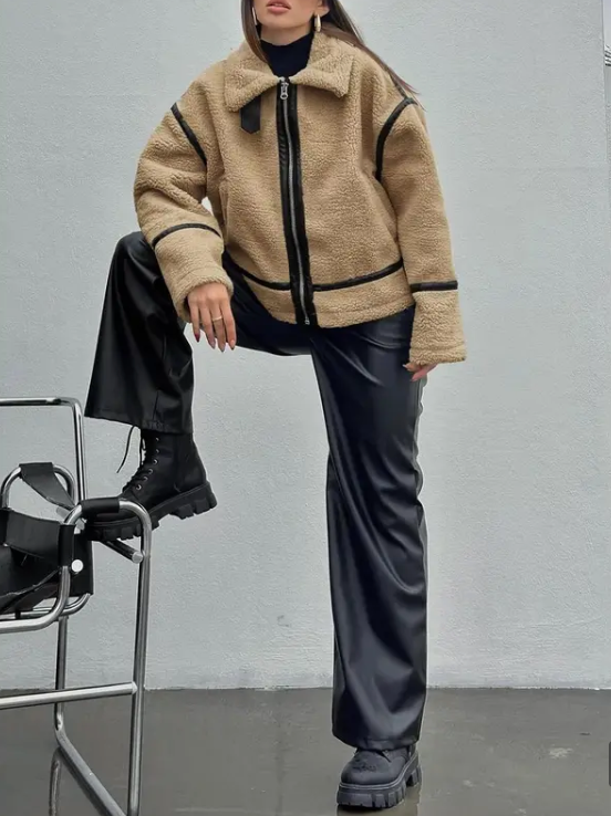 Aspen Shearling Moto Jacket