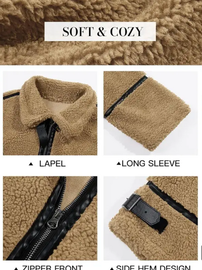 Aspen Shearling Moto Jacket