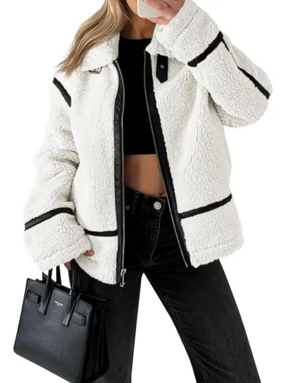 Aspen Shearling Moto Jacket