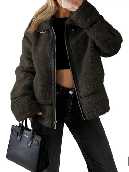 Aspen Shearling Moto Jacket