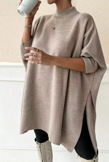 Luxe Ease Oversized Mockneck Sweater