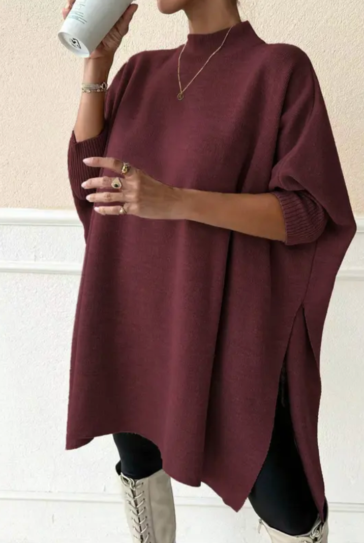 Luxe Ease Oversized Mockneck Sweater