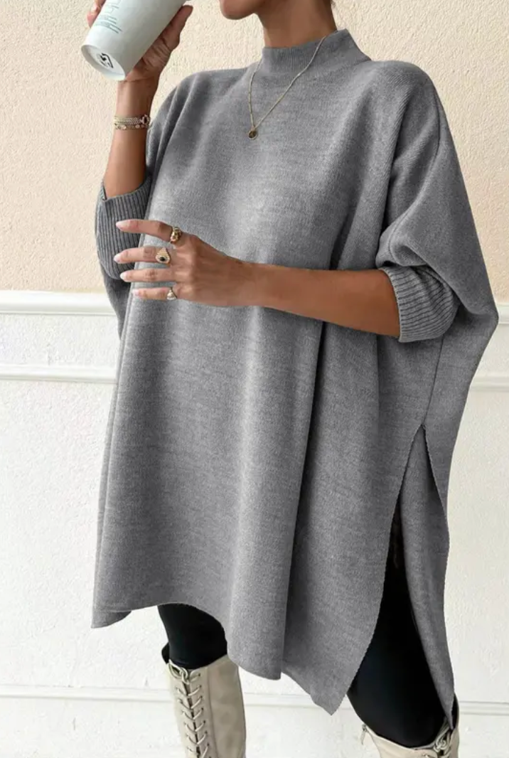 Luxe Ease Oversized Mockneck Sweater