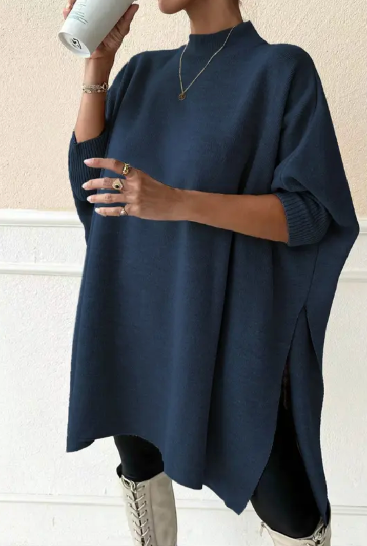 Luxe Ease Oversized Mockneck Sweater