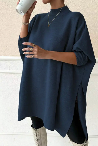 Luxe Ease Oversized Mockneck Sweater