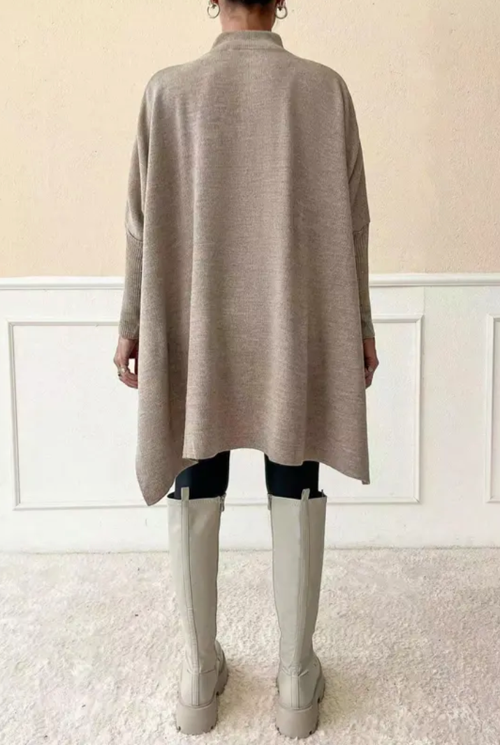 Luxe Ease Oversized Mockneck Sweater