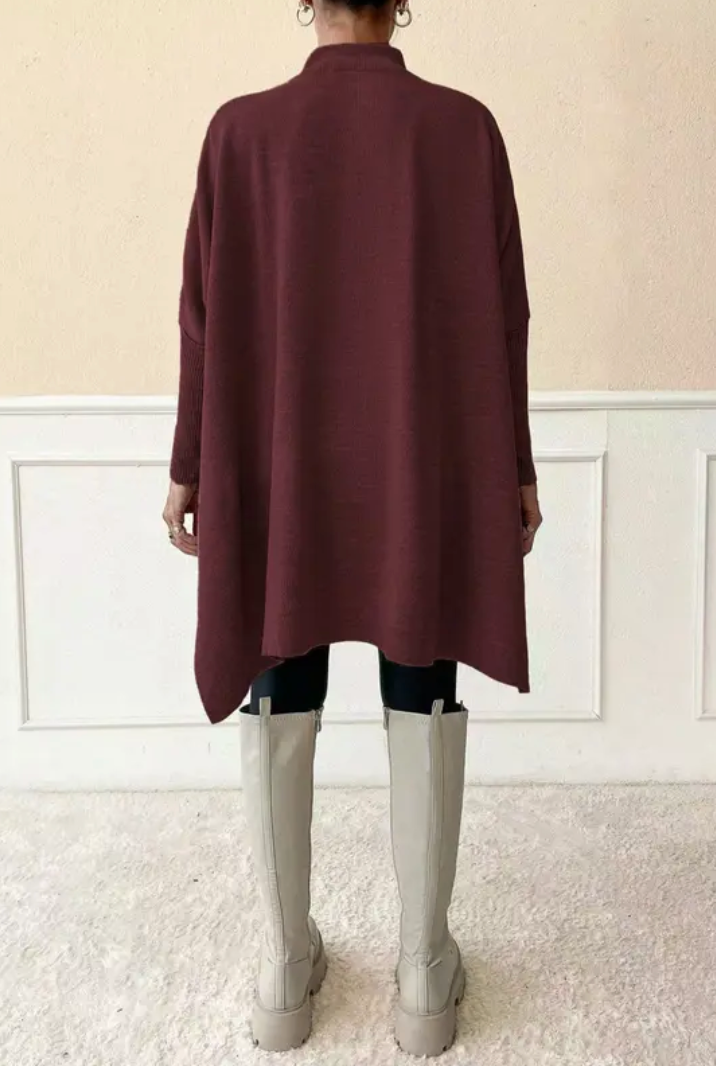 Luxe Ease Oversized Mockneck Sweater