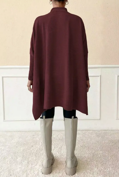 Luxe Ease Oversized Mockneck Sweater