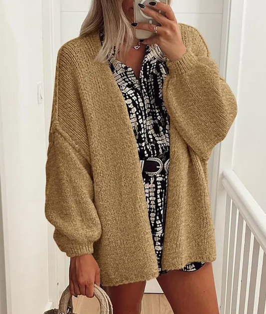 LuxeLoft Oversized Knit Cardigan
