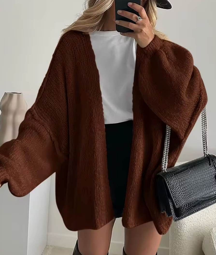 LuxeLoft Oversized Knit Cardigan