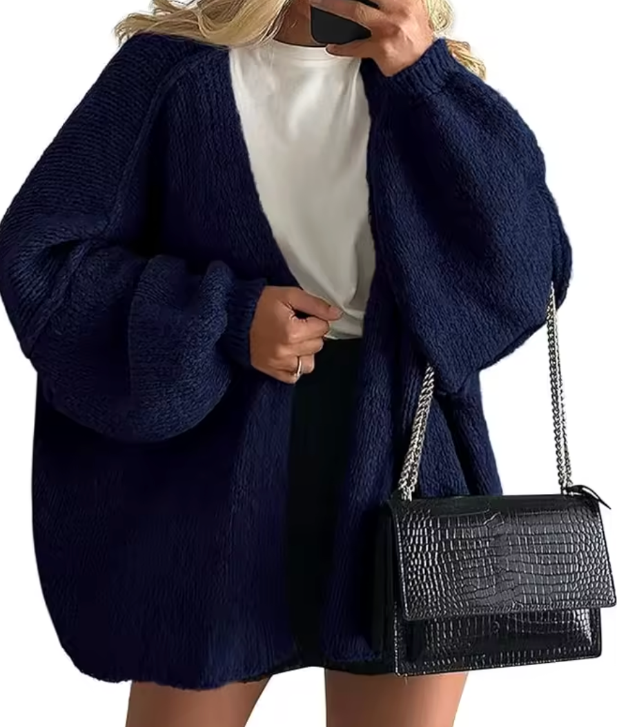 LuxeLoft Oversized Knit Cardigan