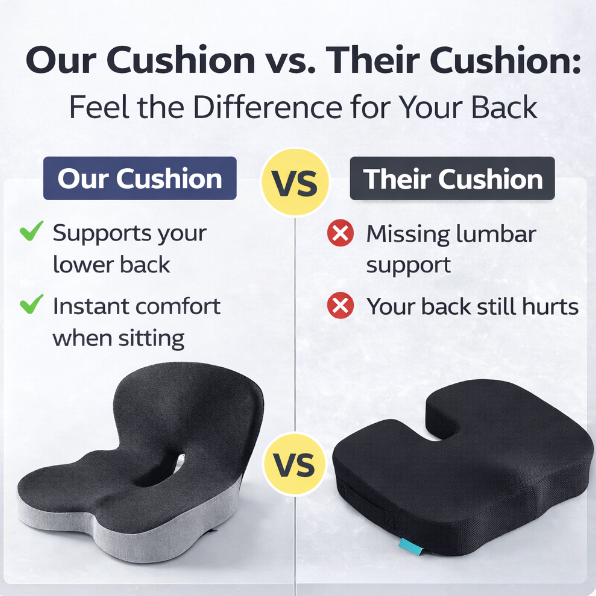 Velure™ - Lumbar Support Cushion