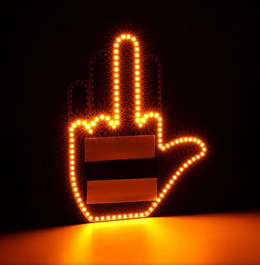 RoadRage™ – LED Middle Finger Sign