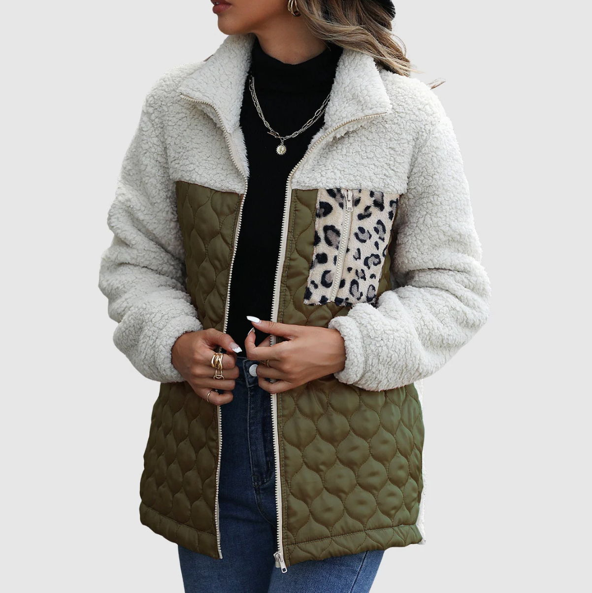 Sherpa Puffer Coat