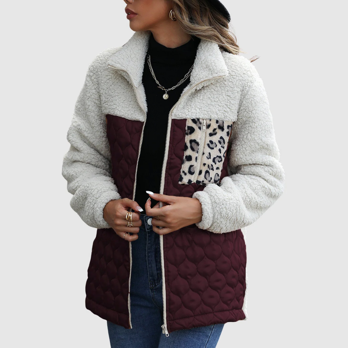 Sherpa Puffer Coat