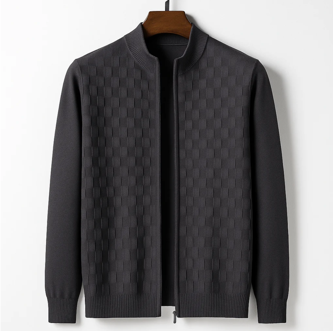 Men's Zip Knit Cardigan Sweater