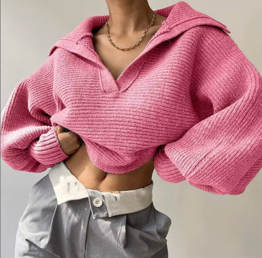 Aurora Turn-Down Knit