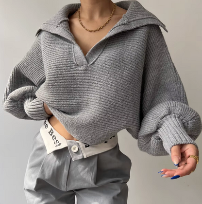 Aurora Turn-Down Knit