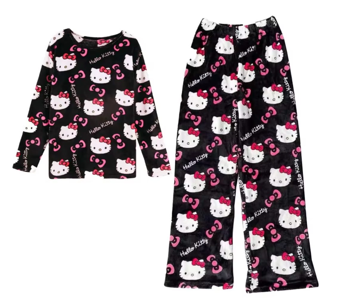 Cute Warm Fleece Pajamas