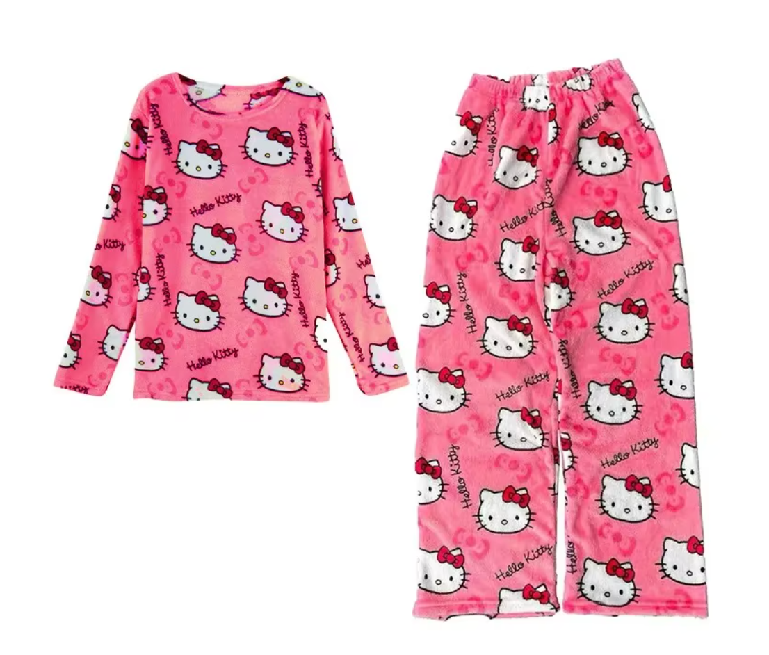 Cute Warm Fleece Pajamas