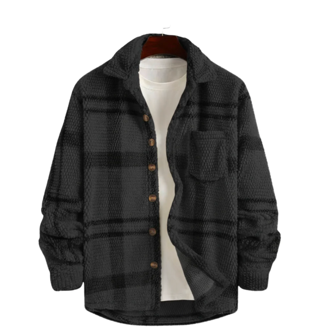 Glacier Plaid Unisex Fleece Jacket