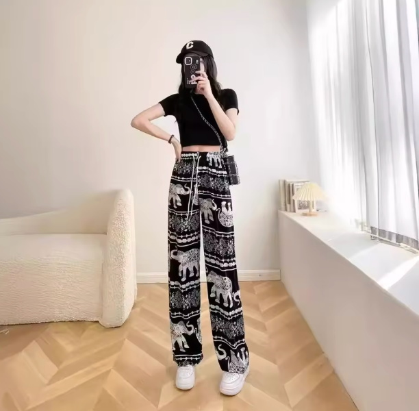 Solaya Print Pants