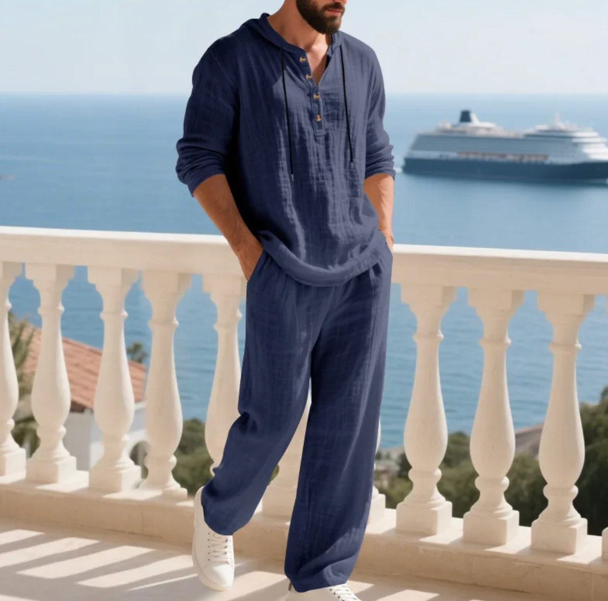 Velure - Coastal Hooded Linen Set