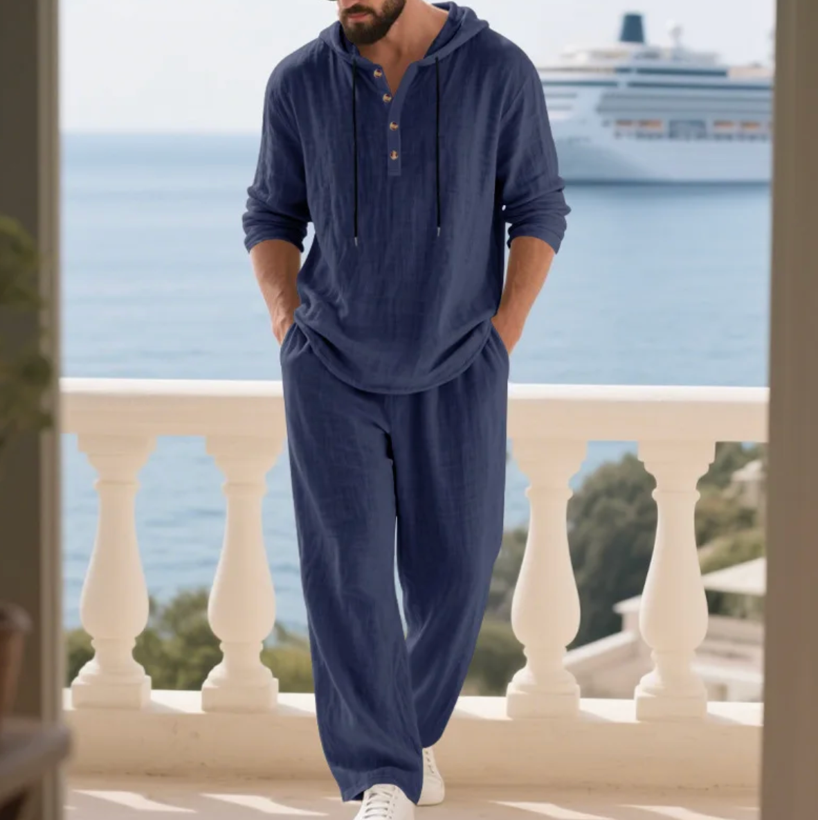 Velure - Coastal Hooded Linen Set
