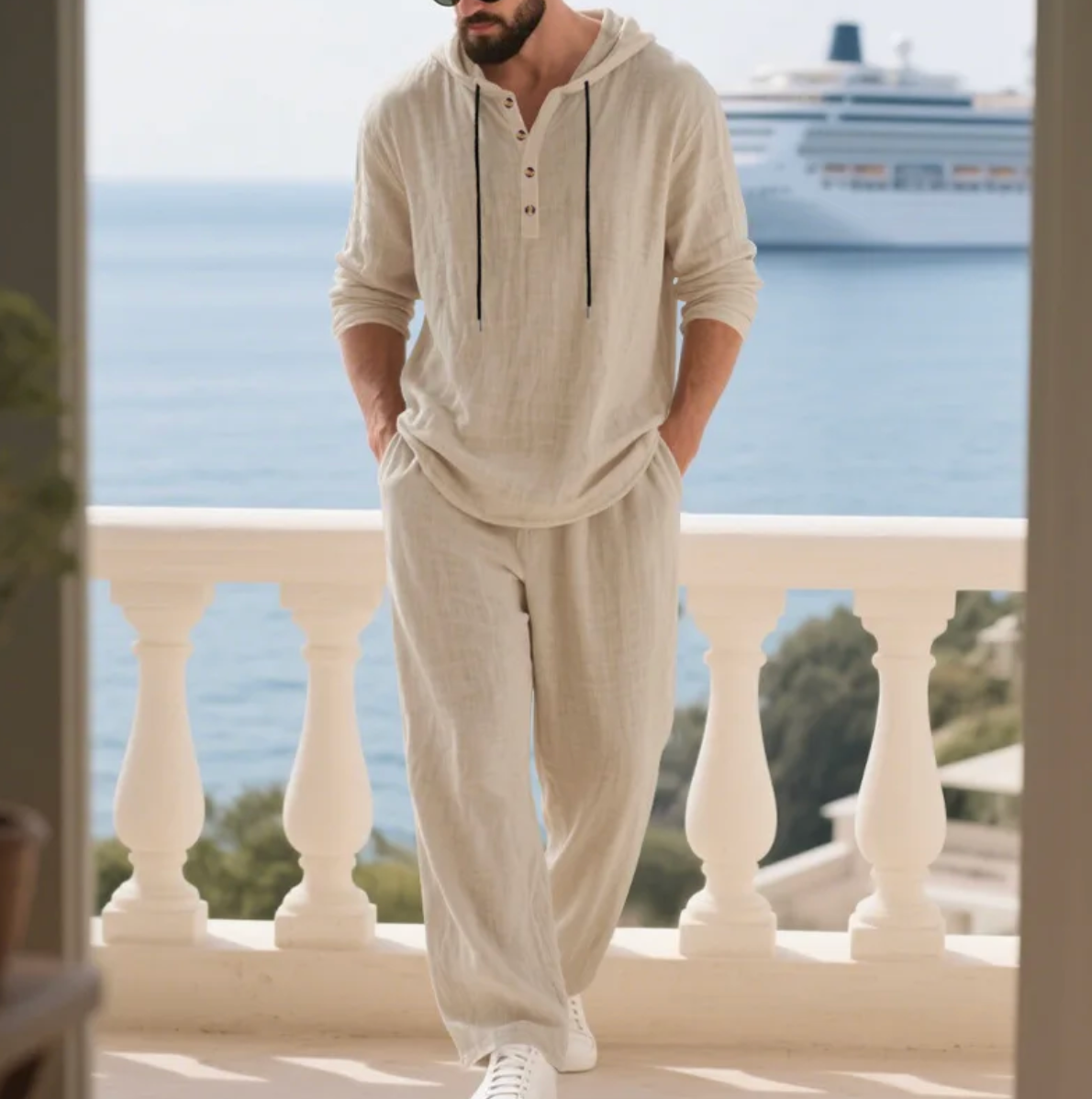 Velure - Coastal Hooded Linen Set
