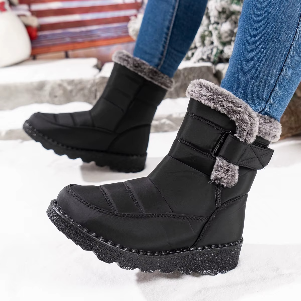 FrostStep™ Women’s Waterproof Plush Snow Boots