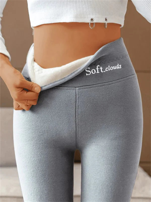 Soft Clouds Winter Fleece Leggings