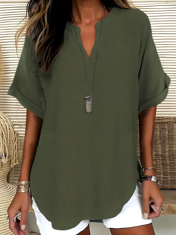 BreezeFlow V-Neck Tunic