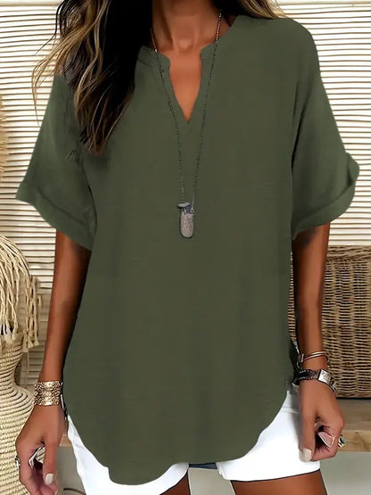 BreezeFlow V-Neck Tunic